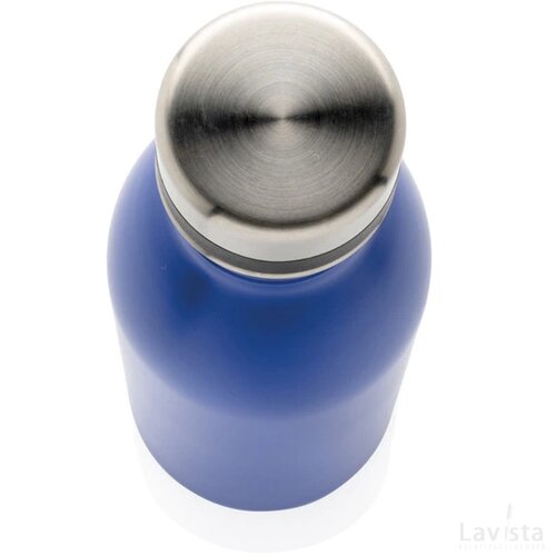 RCS gerecycled roestvrijstalen luxe waterfles blauw