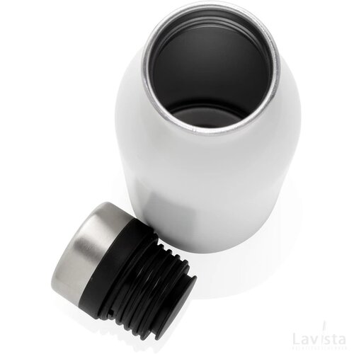 RCS gerecycled roestvrijstalen luxe waterfles wit