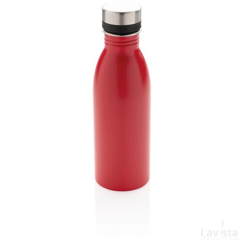 RCS gerecycled roestvrijstalen luxe waterfles rood