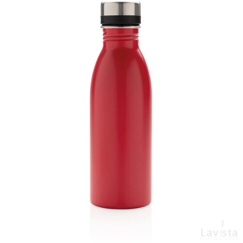 RCS gerecycled roestvrijstalen luxe waterfles rood