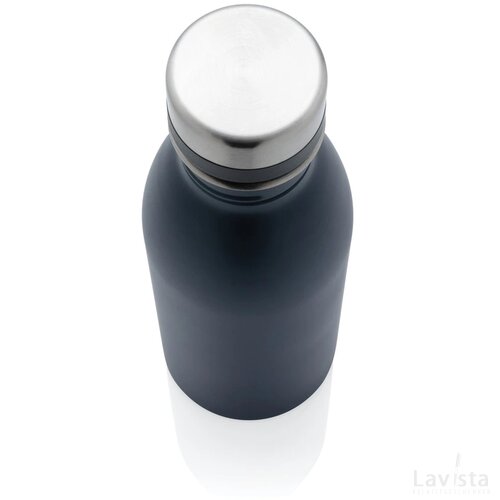 RCS gerecycled roestvrijstalen luxe waterfles donkerblauw