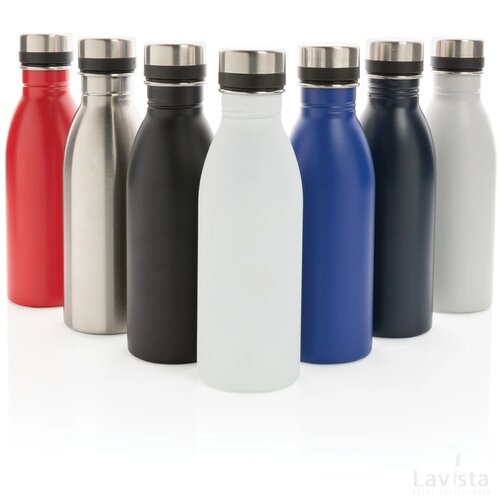 RCS gerecycled roestvrijstalen luxe waterfles zilver