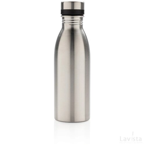 RCS gerecycled roestvrijstalen luxe waterfles zilver