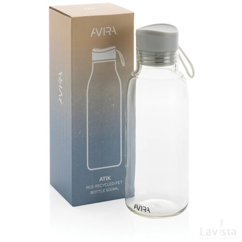 Avira Atik RCS gerecycled PET fles 500ML transparant