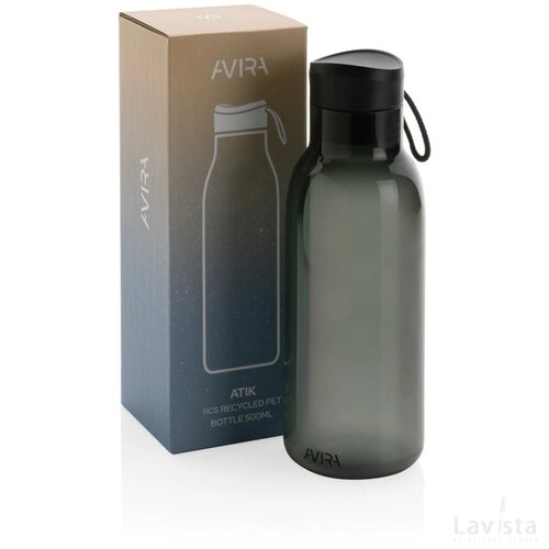 Avira Atik RCS gerecycled PET fles 500ML zwart