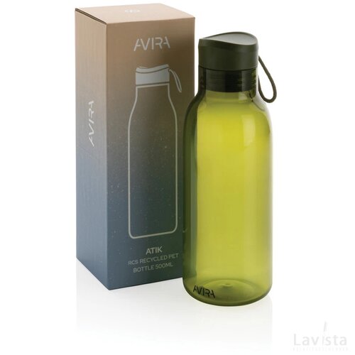Avira Atik RCS gerecycled PET fles 500ML groen