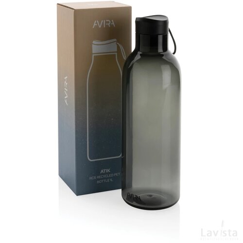 Avira Atik RCS Gerecycled PET fles 1L zwart