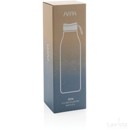 Avira Atik RCS Gerecycled PET fles 1L zwart