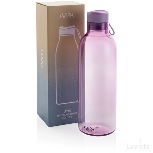 Avira Atik RCS Gerecycled PET fles 1L paars