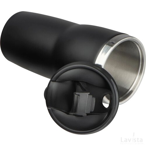Drinkbeker met een RVS ommanteling, 500 ml zwart