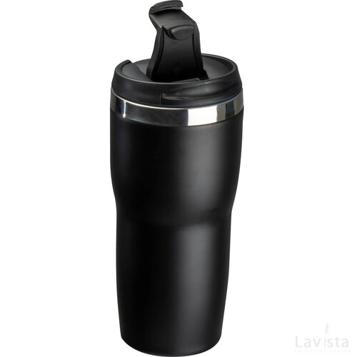 Drinkbeker met een RVS ommanteling, 500 ml zwart