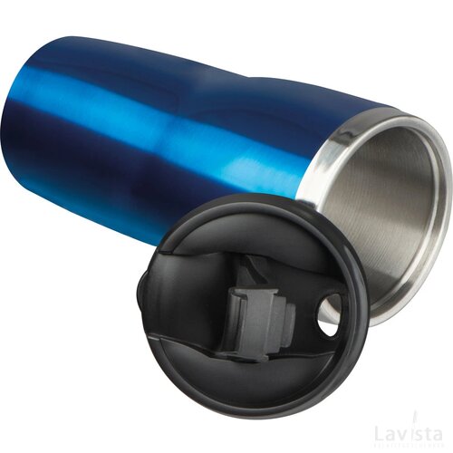 Drinkbeker met een RVS ommanteling, 500 ml blauw