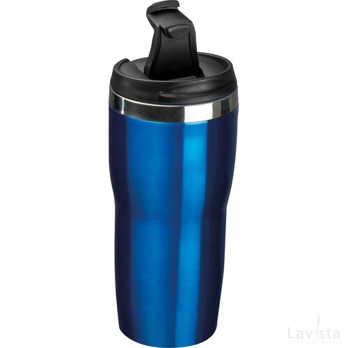 Drinkbeker met een RVS ommanteling, 500 ml blauw