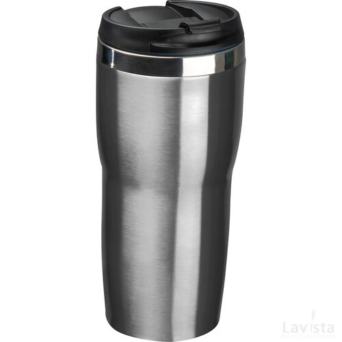 Drinkbeker met een RVS ommanteling, 500 ml zilvergrijs