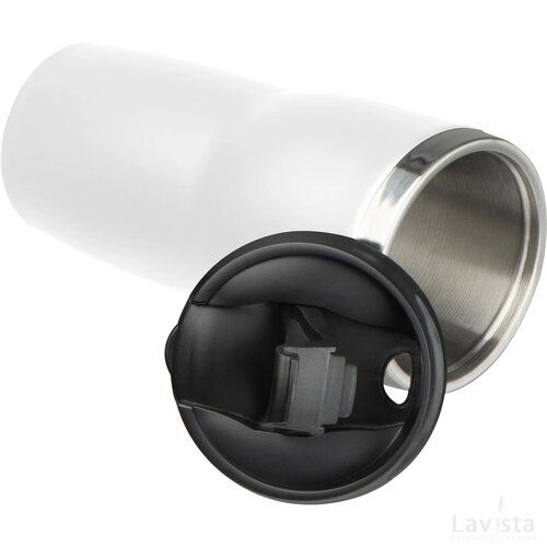 Drinkbeker met een RVS ommanteling, 500 ml wit