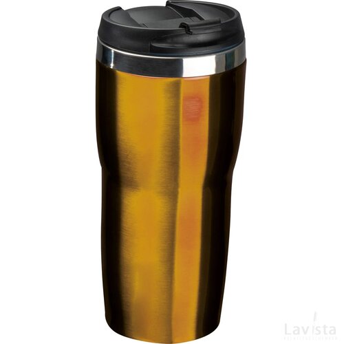 Drinkbeker met een RVS ommanteling, 500 ml goud