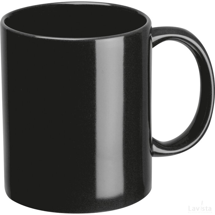 Koffiebeker van keramiek, 300 ml zwart