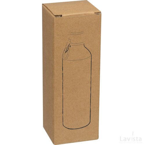 Drinkfles van gerecycled aluminium zilvergrijs