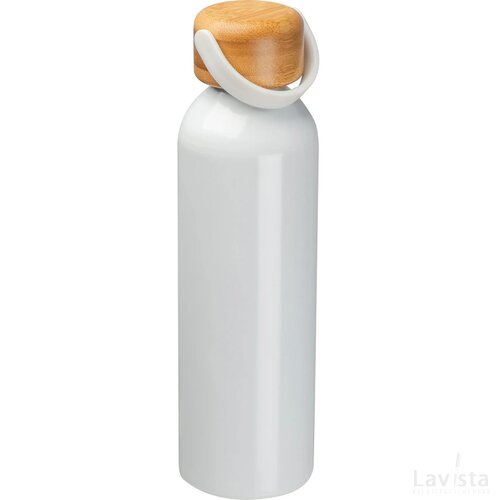 Drinkfles van gerecycled aluminium wit