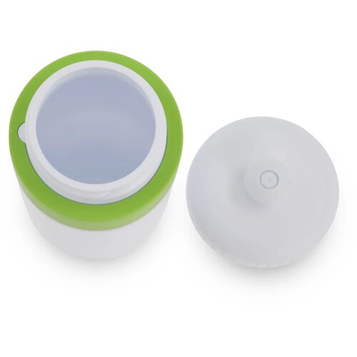 Sportfles met rand 500ml wit / licht groen