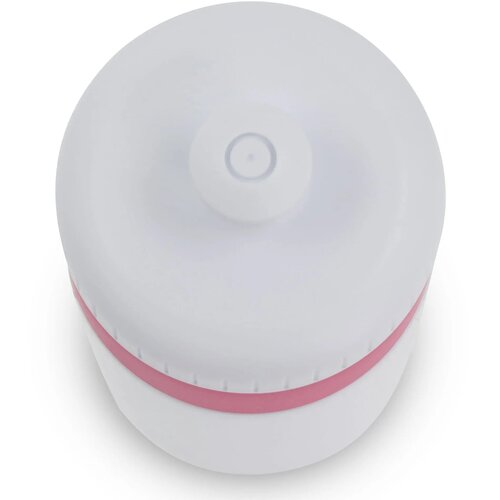 Sportfles met rand 500ml wit / roze