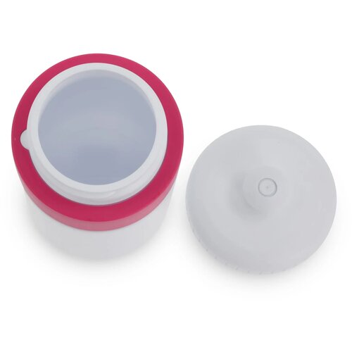 Sportfles met rand 500ml wit / roze