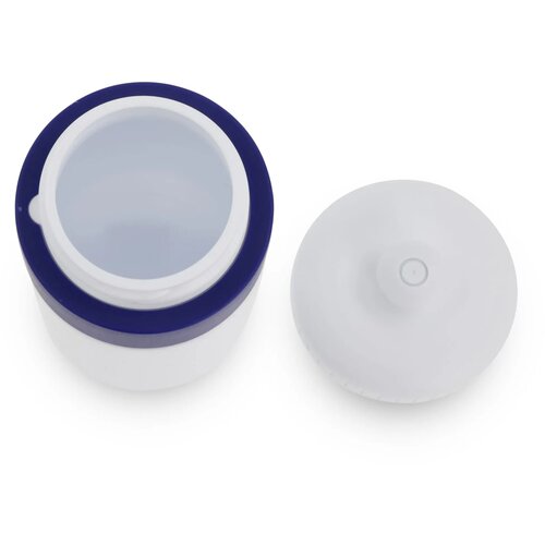 Sportfles met rand 500ml wit / donker blauw