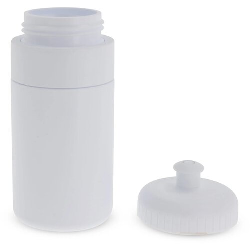 Sportfles met rand 500ml wit / wit