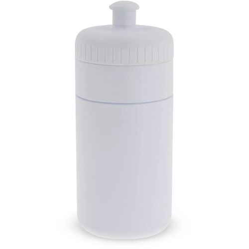Sportfles met rand 500ml wit / wit