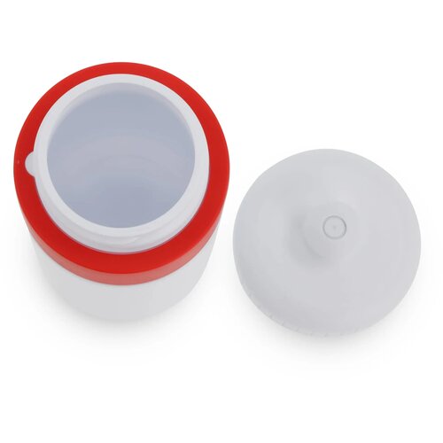 Sportfles met rand 500ml wit / rood