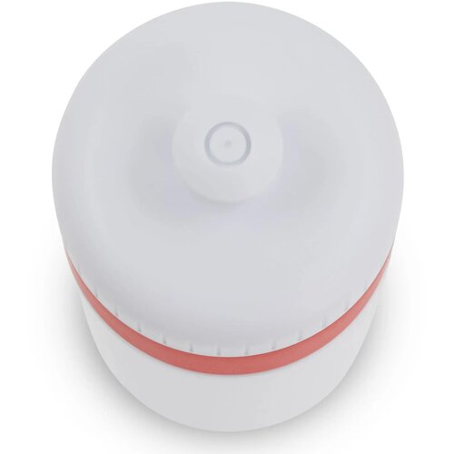 Sportfles met rand 500ml wit / rood