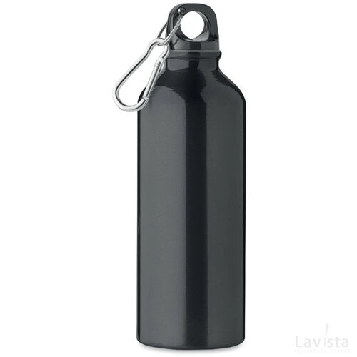 Gerecyclede aluminium fles 500m Remoss zwart
