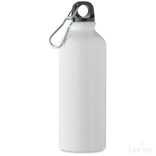 Gerecyclede aluminium fles 500m Remoss wit