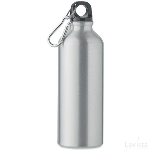 Gerecyclede aluminium fles 500m Remoss mat zilver