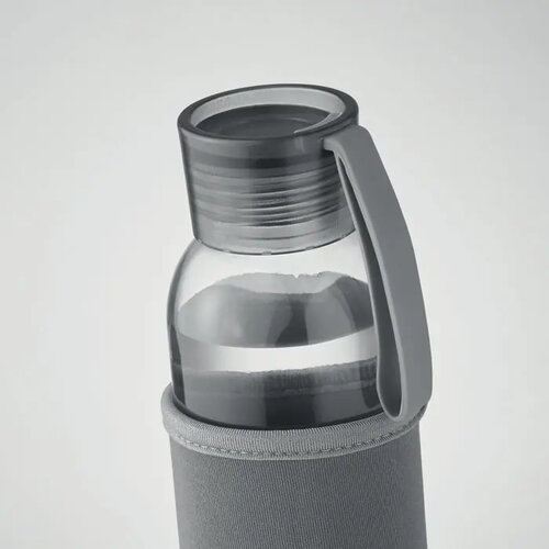 Gerecyclede glazen fles Ebor Grijs 500 ml