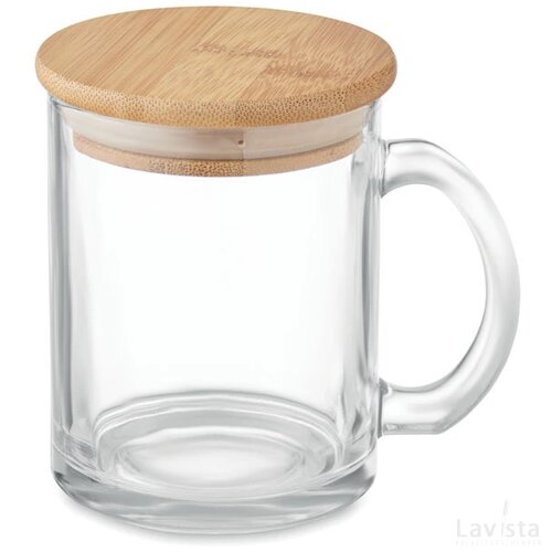 Gerecyclede glazen mok 300 ml Celestial Transparant