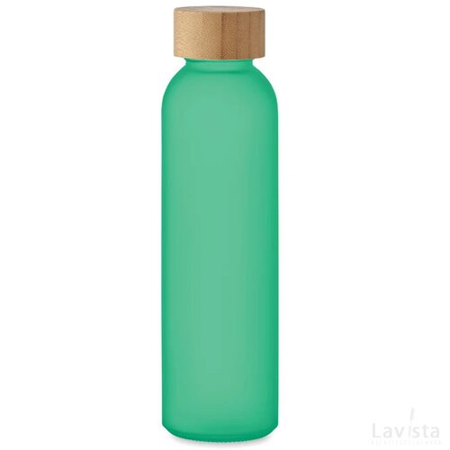Matglazen fles 500 ml Abe transparant groen