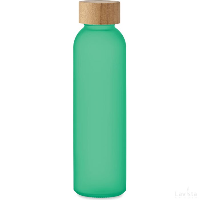 Matglazen fles 500 ml Abe transparant groen