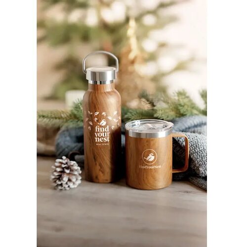 Dubbelwandige fles 500 ml Namib bottle bruin