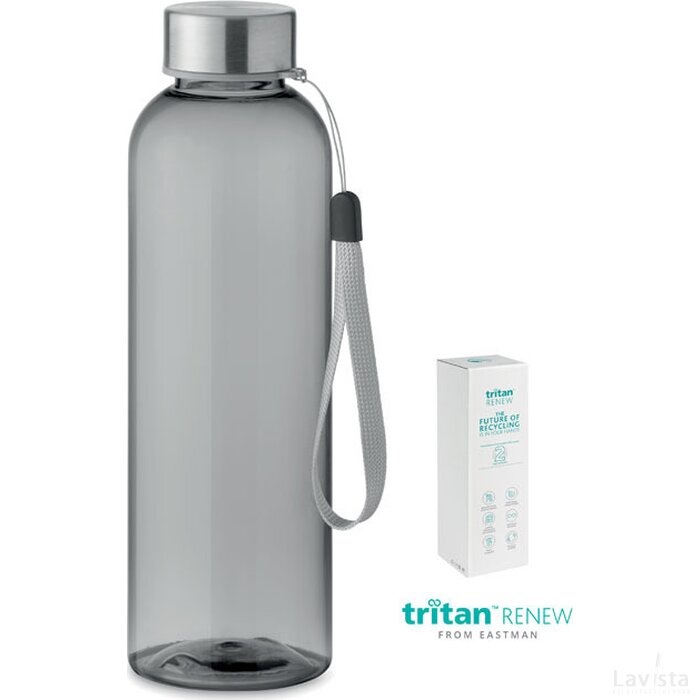 Tritan renew™ fles 500 ml Sea transparant grijs