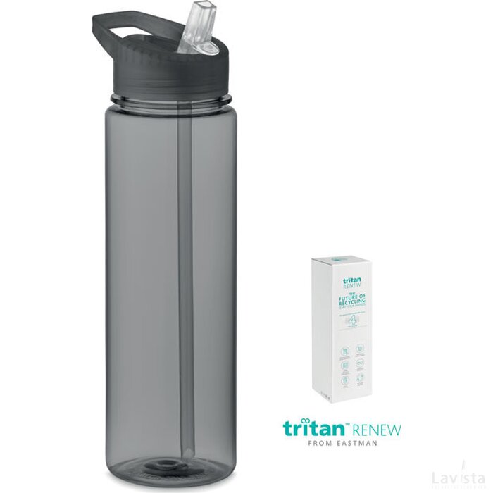 Tritan renew™ fles 650 ml Bay transparant grijs