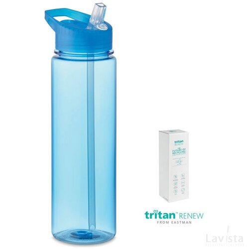 Tritan renew™ fles 650 ml Bay transparant blauw