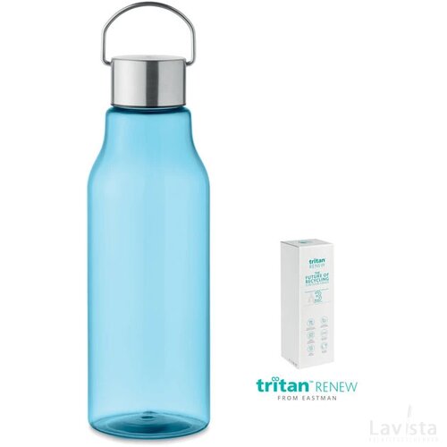 Tritan renew™ fles 800 ml Sound transparant blauw