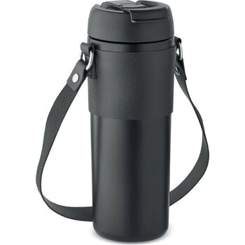 Dubbelwandige beker 700 ml Aira zwart