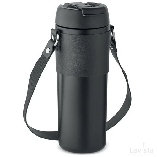 Dubbelwandige beker 700 ml Aira zwart