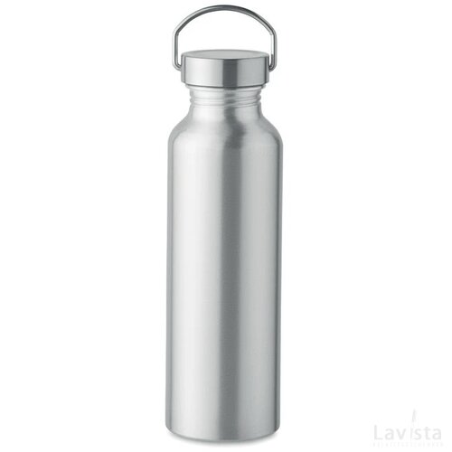 Gerecycled aluminium fles 500ml Albo mat zilver