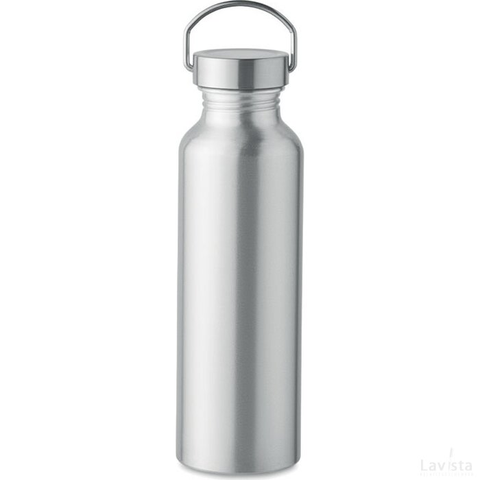 Gerecycled aluminium fles 500ml Albo mat zilver