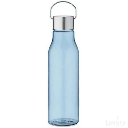 Rpet fles met pp dop 600 ml Vernal transparant licht blauw