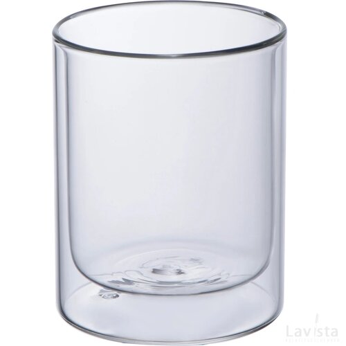 Dubbelwandig drinkglas 330 ml transparant