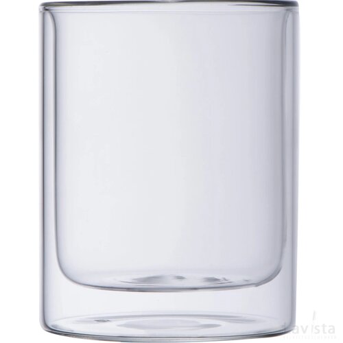 Dubbelwandig drinkglas 330 ml transparant